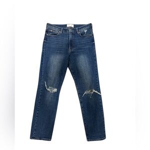 Dear John Frankie Straight Leg Distressed Jeans
